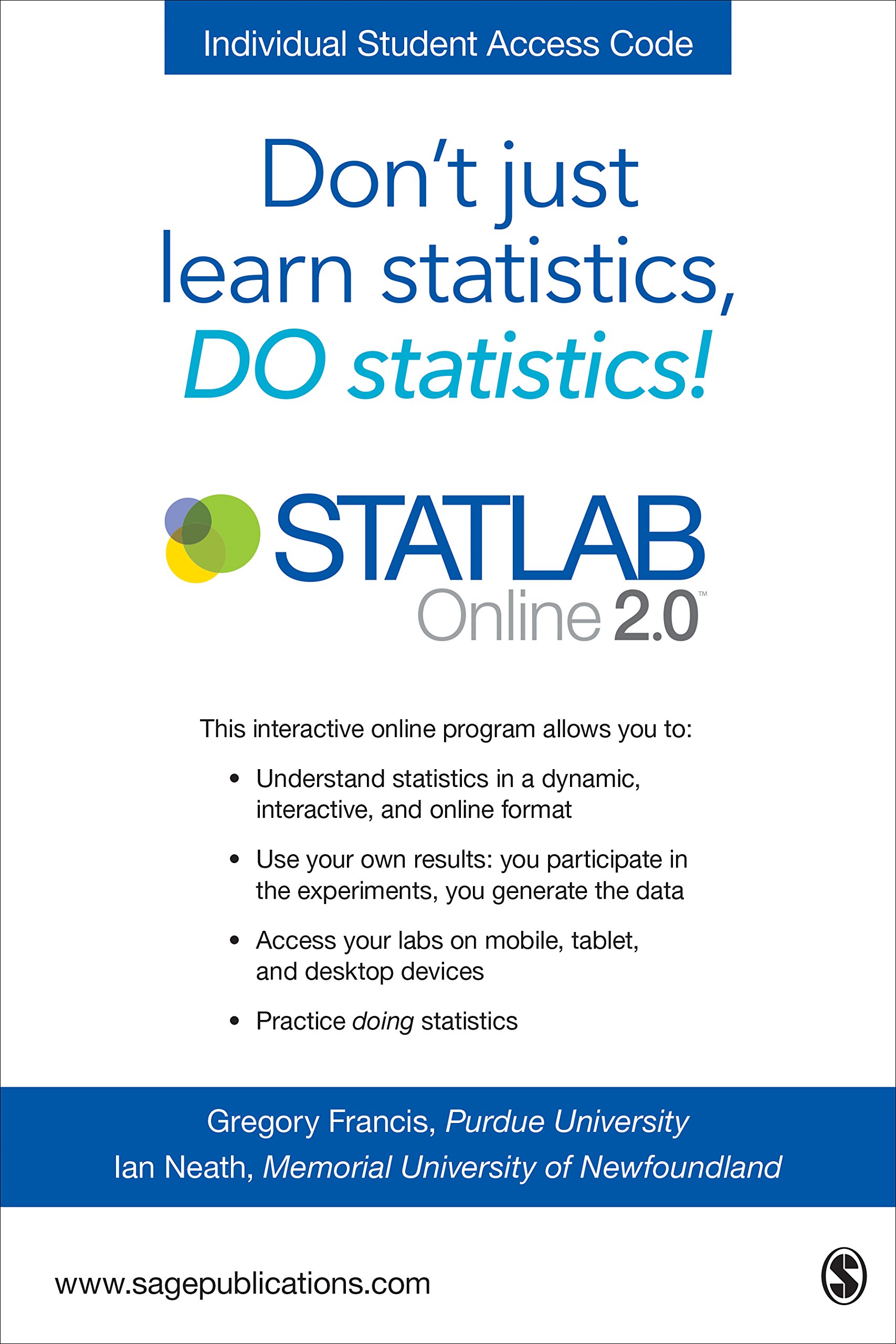 STATLAB Online 2.0 Student Slim Pack