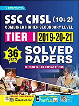 Kiran SSC CHSL (10+2) Tier I 2019 to 2021 Solved Papers With Detailed Explanations (English Medium) (3568)